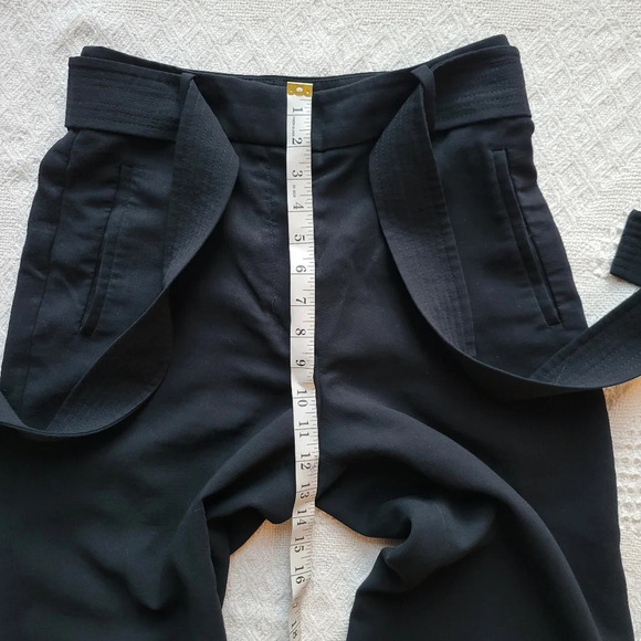 Wilfred tie-front High-waisted Business/Office Removeable Belted Trouser Pant - Picture 8 of 10